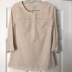 Banana Republic  houndstooth blouse size S